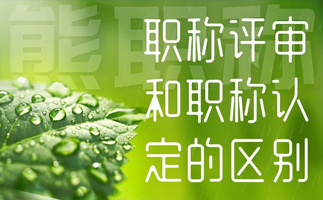 职称评审和职称认定的区别